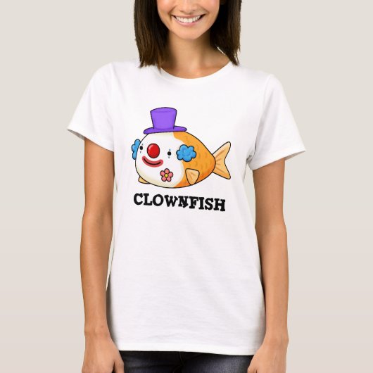 Clownfish Funny Animal Fish Puff T-Shirt (Vorderseite)