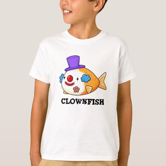 Clownfish Funny Animal Fish Puff T-Shirt (Vorderseite)