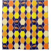 Clownfish Handgezeichnete Kunst Duschvorhang (Vorderseite)