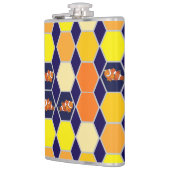 Clownfish Handgezeichnete Kunst Flachmann (Links)