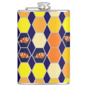 Clownfish Handgezeichnete Kunst Flachmann (Vorderseite)