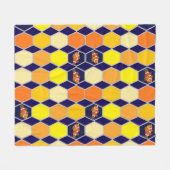 Clownfish Handgezeichnete Kunst Fleecedecke (Vorderseite (Horizontal))