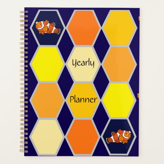 Clownfish Handgezeichnete Kunst Planer (Vorderseite)