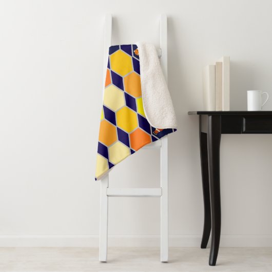 Clownfish Handgezeichnete Kunst Sherpadecke (Beispiel)