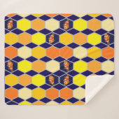 Clownfish Handgezeichnete Kunst Sherpadecke (Vorderseite (Horizontal))