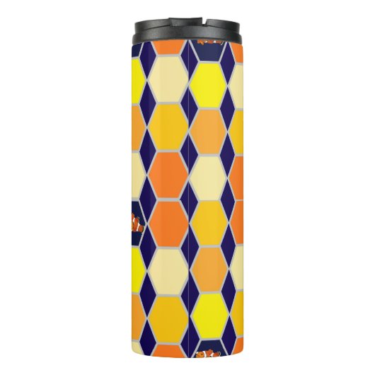 Clownfish Handgezeichnete Kunst Thermosbecher (Rückseite)