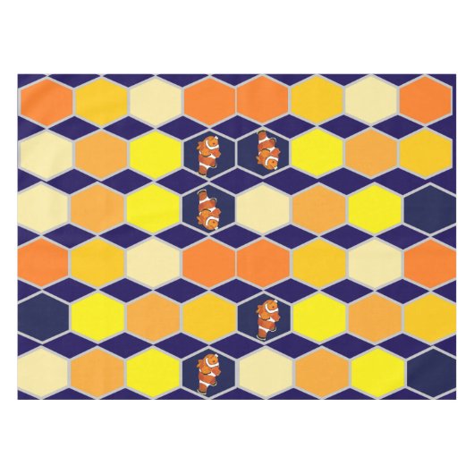 Clownfish Handgezeichnete Kunst Tischdecke (Vorderseite (Horizontal))