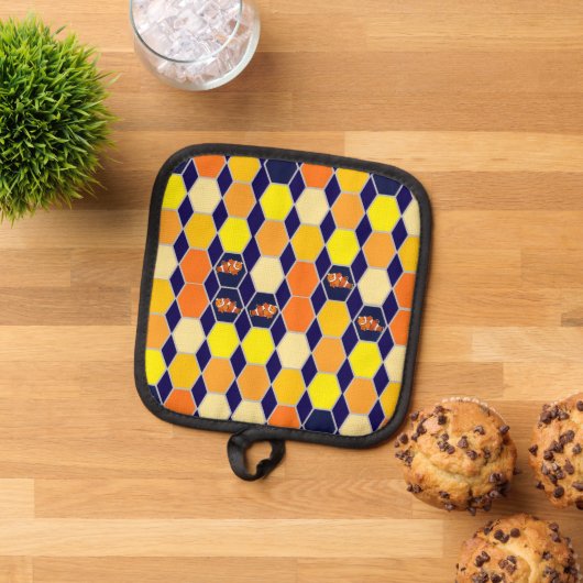 Clownfish Handgezeichnete Kunst Topflappen (Oben Unten)