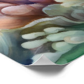 Clownfish Harmonie: Aquarellriff Poster (Ecke)