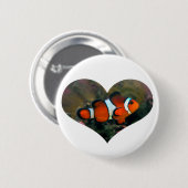 Clownfish Herz-Knopf Button (Vorne & Hinten)
