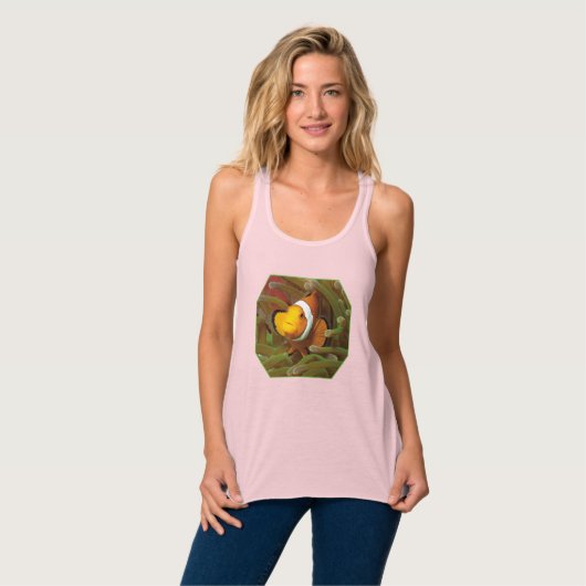 Clownfish in green anemone. Photographic Design | Tank Top (Vorderseite Vollansicht)