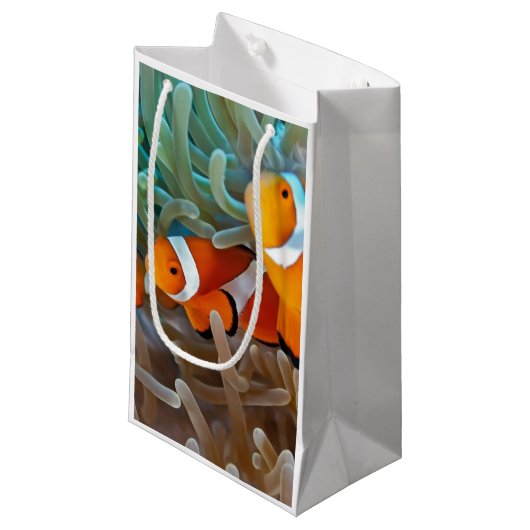 Clownfish Kleine Geschenktüte (Vorderseite Schrägansicht)
