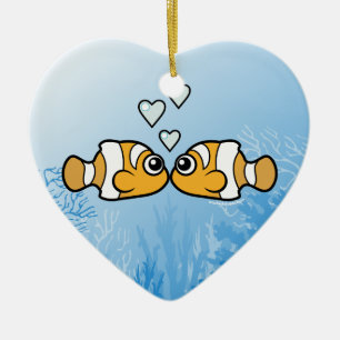 Clownfish Liebe Keramikornament