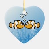 Clownfish Liebe Keramikornament (Hinten)