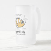Clownfish Statistiken Mattglas Bierglas (VorderseiteRechts)
