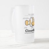 Clownfish Statistiken Mattglas Bierglas (Vorderseite Links)