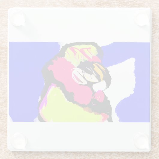 Clownfish summer  glasuntersetzer (Rückseite)