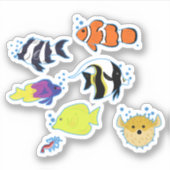 Clownfish und Freunde Aufkleber (Vorderseite)