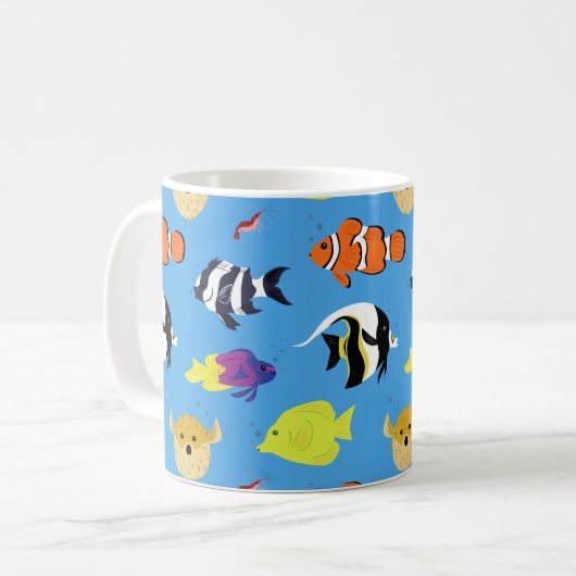 Clownfish und Freunde Kaffeetasse (Vorderseite Links)