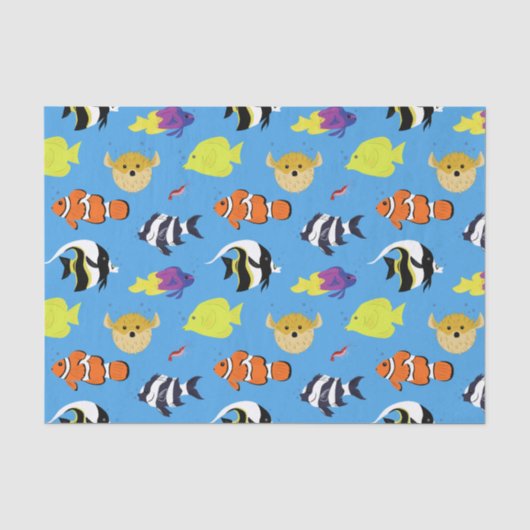 Clownfish und Freunde Seidenpapier (Vorderseite)