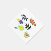 Clownfish und Freunde Serviette (Ecke)