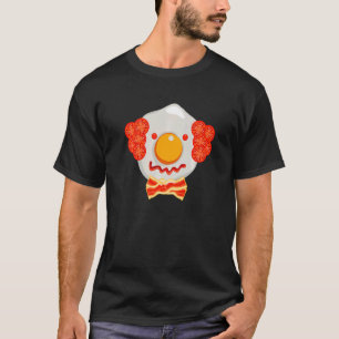 Clownfrittiertes Ei mit Bacon und Tomate T-Shirt