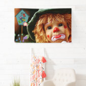 Clowngesicht Banner (Insitu)
