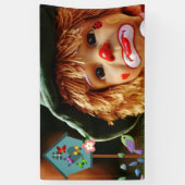 Clowngesicht Banner (Vertikal)