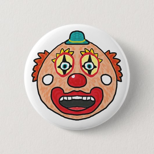 Clowngesicht Button (Vorderseite)