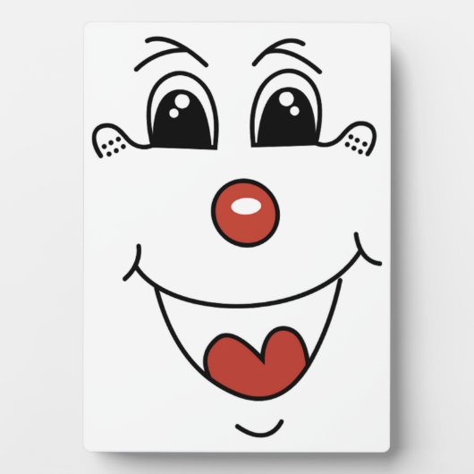 CLOWNGESICHT FOTOPLATTE (Vorderseite)
