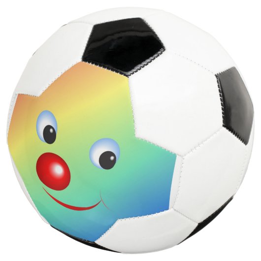 Clowngesicht Fußball (Dreiviertel)