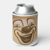 Clowngesicht in Kaffeeschaum Dosenkühler (Kanne Vorderseite)
