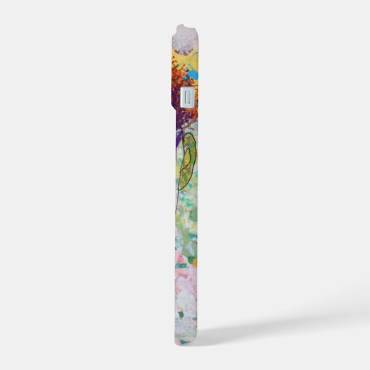 Clowngesicht iPhone 15 Hülle (Linke Seite)