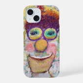 Clowngesicht iPhone 15 Hülle (Rückseite)