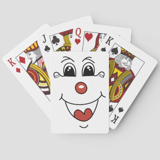 CLOWNGESICHT SPIELKARTEN (Rückseite)