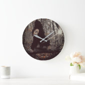 Clownin' Sticker Große Wanduhr (Zuhause)