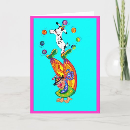 Clowning around (innen leer) karte (Vorderseite)