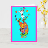 Clowning around (innen leer) karte (Gelbe Blume)