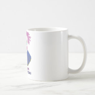 Clownism stellen Ihre Furcht gegenüber Kaffeetasse