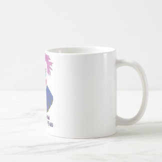 Clownism stellen Ihre Furcht gegenüber Kaffeetasse