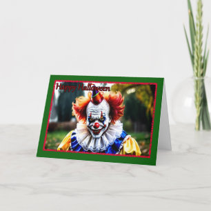 Clownkarte Halloween Feiertagskarte