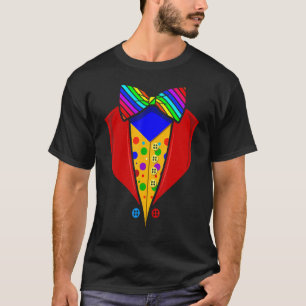Clownkostüm Halloween Circus Suspenders T-Shirt