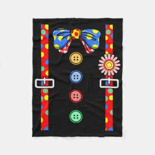 Clownkostüm Halloween Fleecedecke