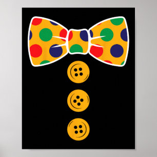 Clownkostüm Halloween Funny Circus Clown Geschenk Poster