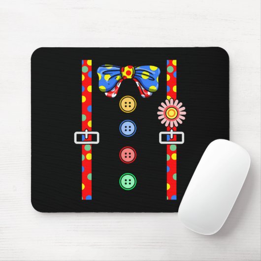 Clownkostüm Halloween Mousepad (Mit Mouse)