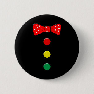 Clownkostüm Halloween Spaß Zirkus Clown Matching Button