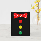 Clownkostüm Halloween Spaß Zirkus Clown Matching Karte (Gelbe Blume)