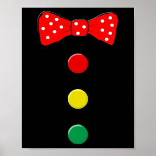 Clownkostüm Halloween Spaß Zirkus Clown Matching Poster