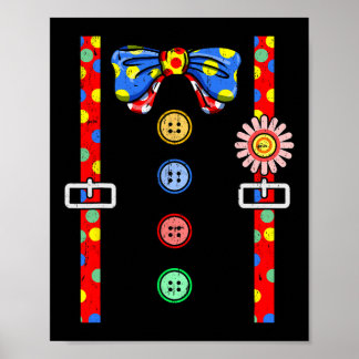 Clownkostüm Halloween Vintag Poster