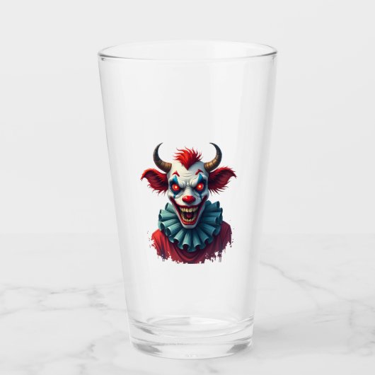 Clownkuh des Terrors Glas (Vorderseite)